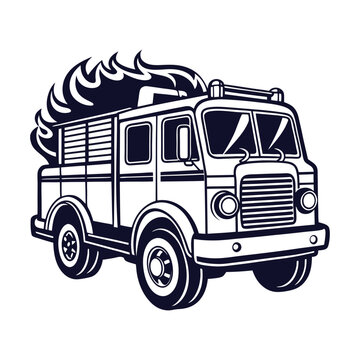 recommend clip art: Bold Fire Engine Silhouette Logo
                    
