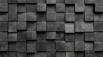 Abstract Dark Texture of Square Blocks
