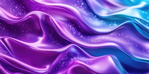 Obraz premium Abstract Vaporwave Waveform with Colorful Bubbles and Stripes