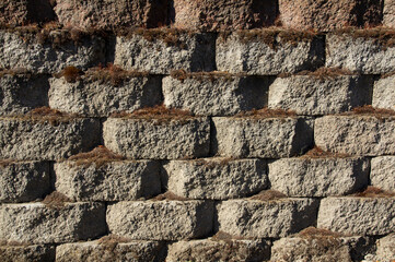 Old Stone Block Wall with Moss and Lichen would make nice Background