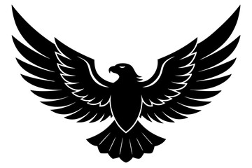 Obraz premium Eagle silhouette, American eagle icon vector 