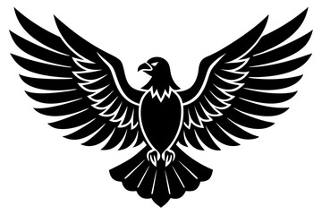 Eagle silhouette, American eagle icon vector

