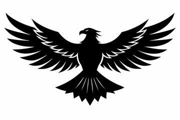 Eagle silhouette, American eagle icon vector
