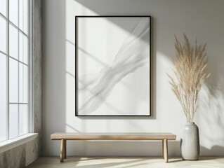Contemporary Art Print in Modern Living Space