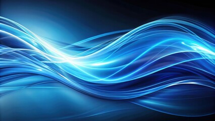 Fototapeta premium Abstract image of blue motion and flowing energy, blue, motion, flowing, energy, abstract, background, vibrant, dynamic, movement, smooth