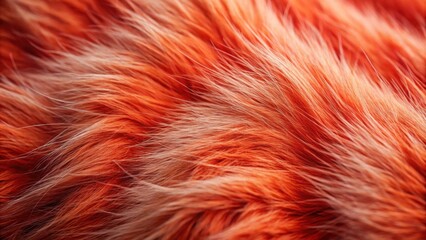 Fototapeta premium Close up of red cat fur texture with delicate patterns and soft fibers, feline, domestic, fluffy, pet, animal, vibrant, ginger
