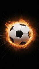 Naklejka premium movie style soccer ball