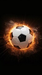 Fototapeta premium movie style soccer ball