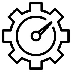 Speedometer, tachometer icon. Speedometer indicator icon.