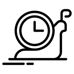 slow speed snail icon