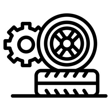 recommend clip art: Car wheel icon