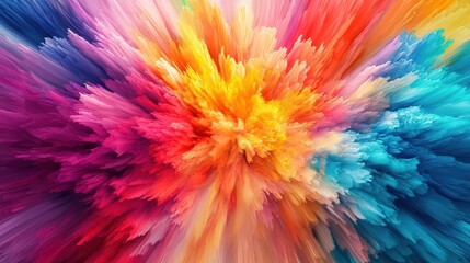 Obraz premium Abstract colorful burst