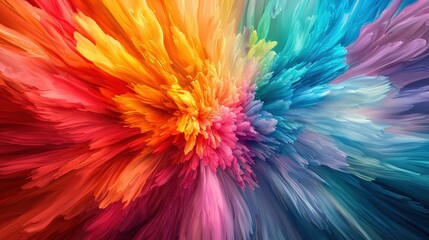 Vibrant abstract art