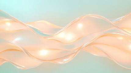 Fototapeta premium A wave of light pink color with a blue background