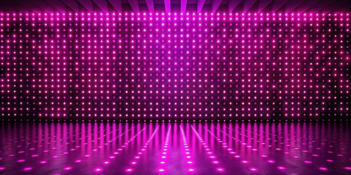 Vibrant magenta LED dance lights creating a stunning wall background, magenta, LED lights, dance, colorful, vibrant, wall
