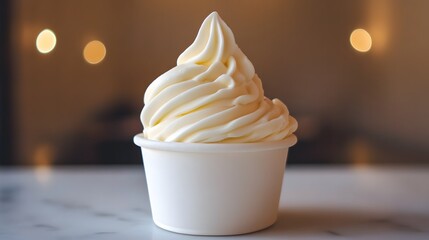 カップのソフトクリーム