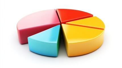Colorful Pie Chart for Data Representation and Analysis