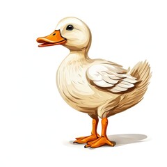 Image of AI Generator, a White Duck.