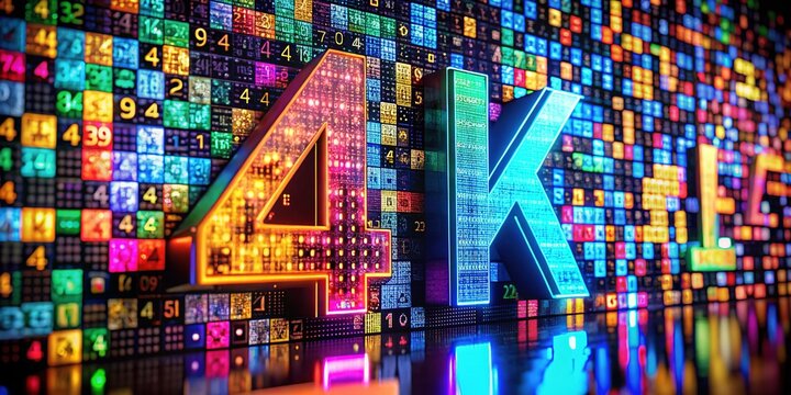 High-quality 4K footage showcasing numeric designs on a black background, perfect for innovative digital projects and media applications. Ideal for enhancing visual storytelling.