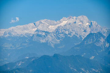 Der Gipfel des Hohen Dachstein mit dem Gosaugletscher