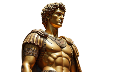 Stoic Statue, Roman And Greek Stoics And Stoicism Motivational And Inspirational Quotes, on Transparent Background PNG