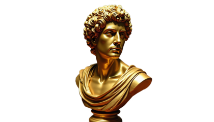 Stoic Statue, Roman And Greek Stoics And Stoicism Motivational And Inspirational Quotes, on Transparent Background PNG