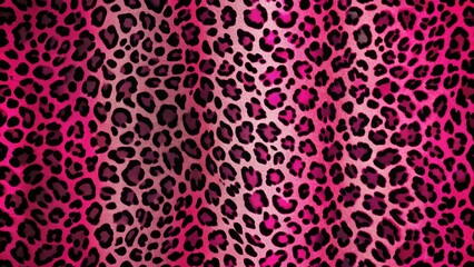 Vibrant pink and black leopard print pattern on a luxurious background, adding a touch of bold sophistication and feminine charm to any visual project.
