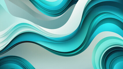 Abstract Background with Aqua and Blue Gradients