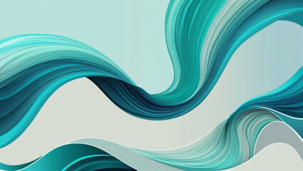 Abstract Background with Aqua and Blue Gradients