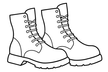 
Soldier Army Combat Boots Silhouette Vector, Combat Boot Silhouette


