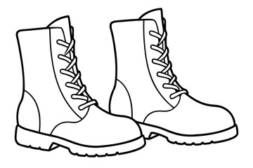 
Soldier Army Combat Boots Silhouette Vector, Combat Boot Silhouette


