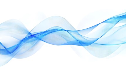 A blue wave with a lot of sparkles. The wave is very long and it looks like it is moving