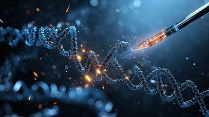 CRISPR Gene Editing Graphic Representation