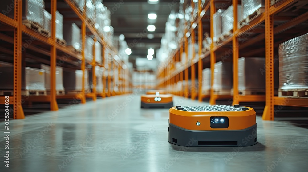 Poster advanced robotics in high-tech warehousing operations