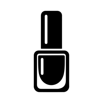 recommend clip art: Nail polish silhouette vector icon illustration isolated on a transparent background