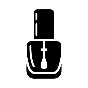 recommend clip art: Nail polish silhouette vector icon illustration isolated on a transparent background