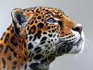 Obraz premium Close Up Portrait of a Majestic Jaguar