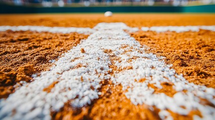 Low-Angle Close-Up Shot of Baseball Field