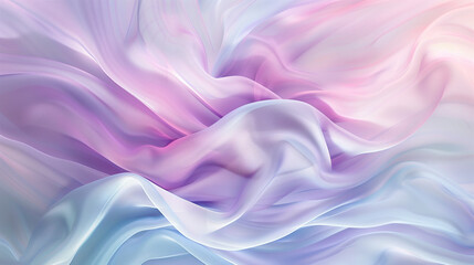 Fototapeta premium Soft pastel fabric folds with a flowing, ethereal texture