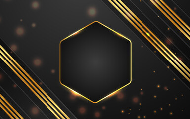 Geometric shapu luxury color background banner