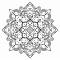 曼荼羅の塗り絵