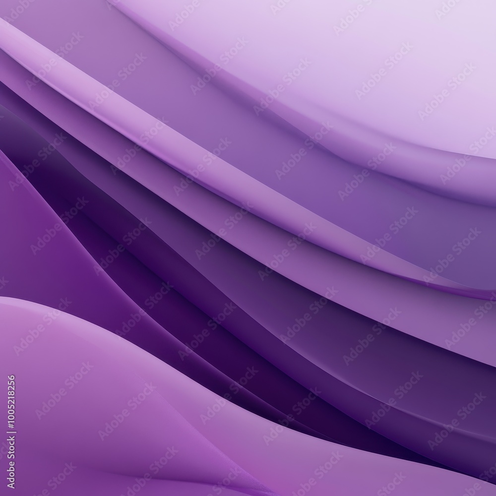 Poster Abstract Purple Gradient Background with Curved Lines and Smooth Texture.