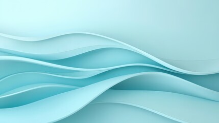 Fototapeta premium Abstract Blue Wavy Background - Minimalist Design for Modern Presentation