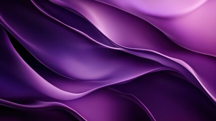 Obraz premium Abstract Purple Swirling Waves Background - 3D Render.