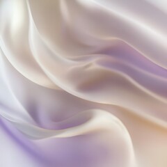 Fototapeta premium Abstract Soft Pastel Purple and White Draped Silk Fabric Texture Background.