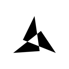 black and white triangle