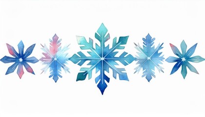 雪の結晶のライン