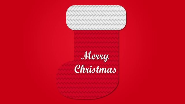 animation with text merry christmas on colored background, christmas background, merry christmas