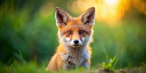 Cute and playful red fox , red fox, art, animal, wildlife, cartoon, funny, adorable, furry, character, nature,playful, cute, orange