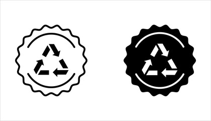 Reduce, reuse, recycle icon set. Zero waste. Concept ecology, sustainability, Ecology vector on white background